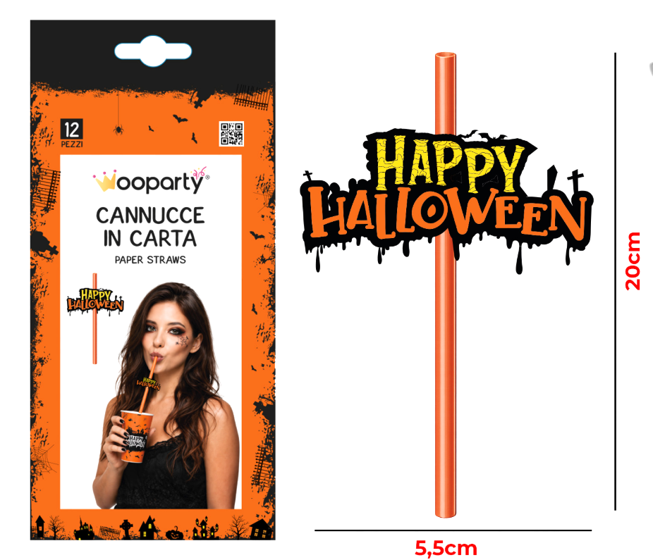 Cannucce in Carta Halloween