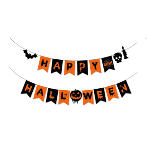 Festone in carta halloween, dimensione 3m x 18cm, festa a tema halloween