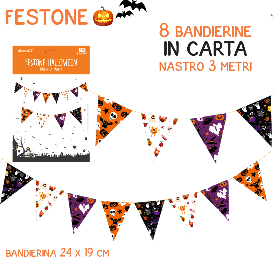 Festone Bandierine Halloween
