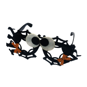 Occhiali halloween per feste e party a tema, accessorio per costume e travestimento, decorazione divertente, 14 x 16,5 cm