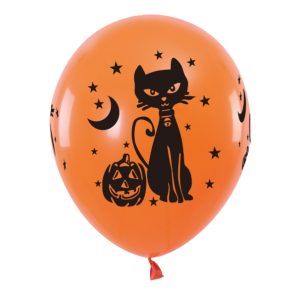 Palloncini in lattice halloween, confezione da 6, dimensione 12''
