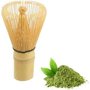 Frusta per matcha in bambù naturale – chasen tradizionale giapponese per preparare il tè matcha, 10,5 cm, 6 cm di diametro, accessorio per matcha