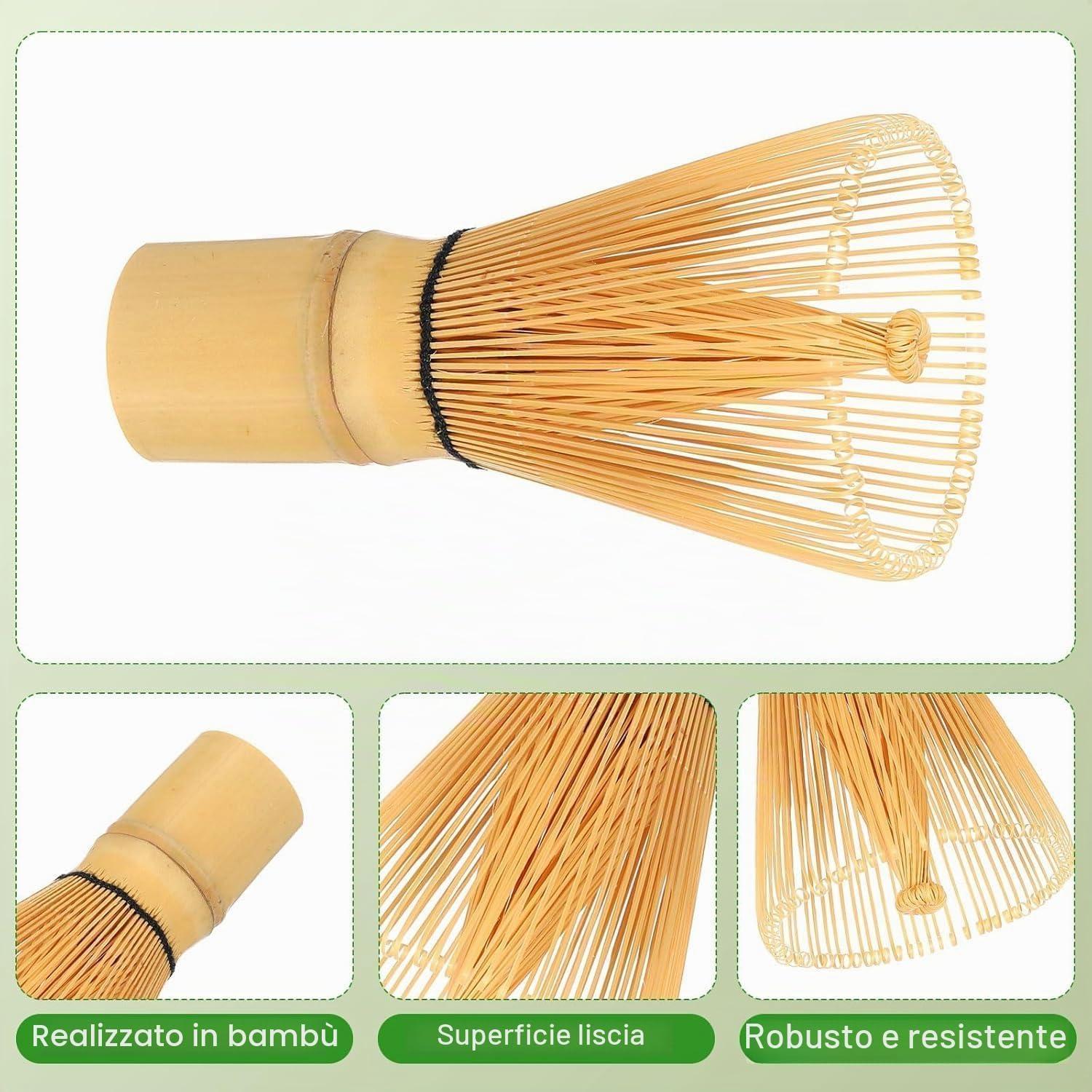 Frusta per Matcha in Bambu Naturale