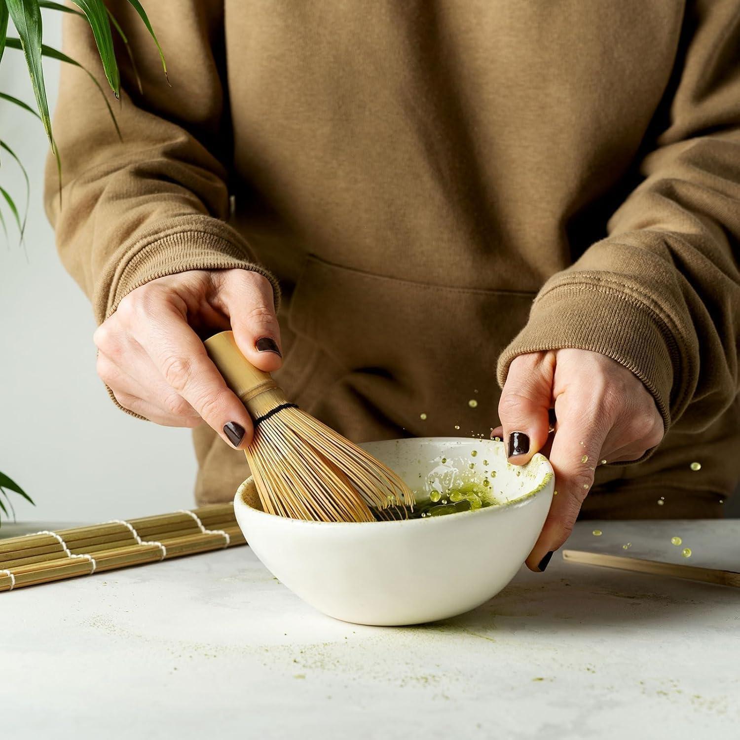Frusta per Matcha in Bambu Naturale